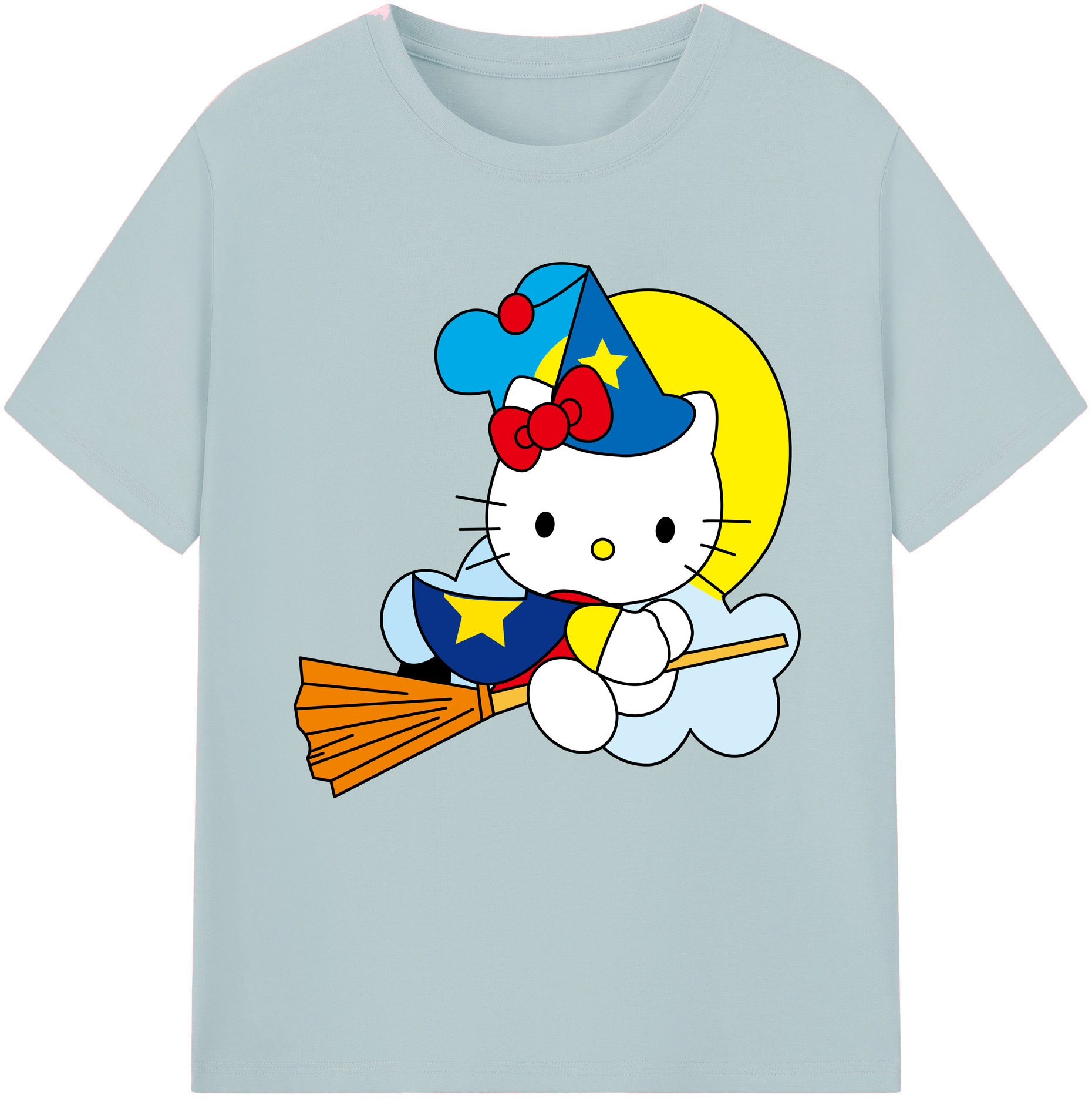 （画像用） Hello Kitty ハローキティ 綿100％半袖Tシャツ（フロントプリント）